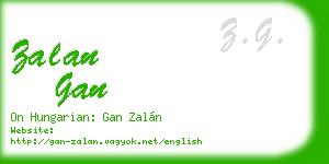 zalan gan business card